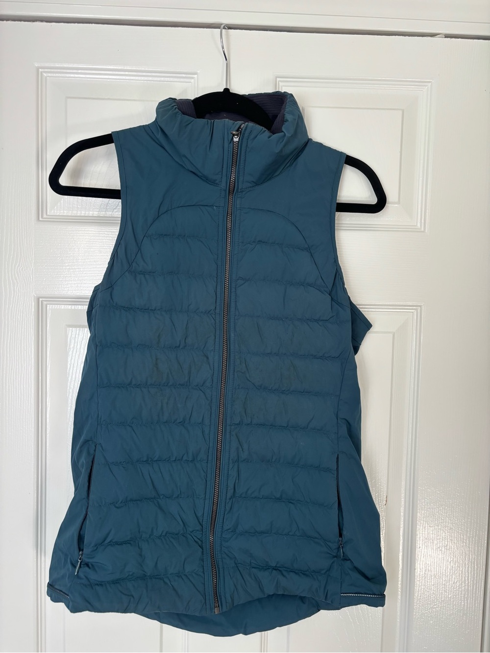 lululemon athletica quilted jacket - teal